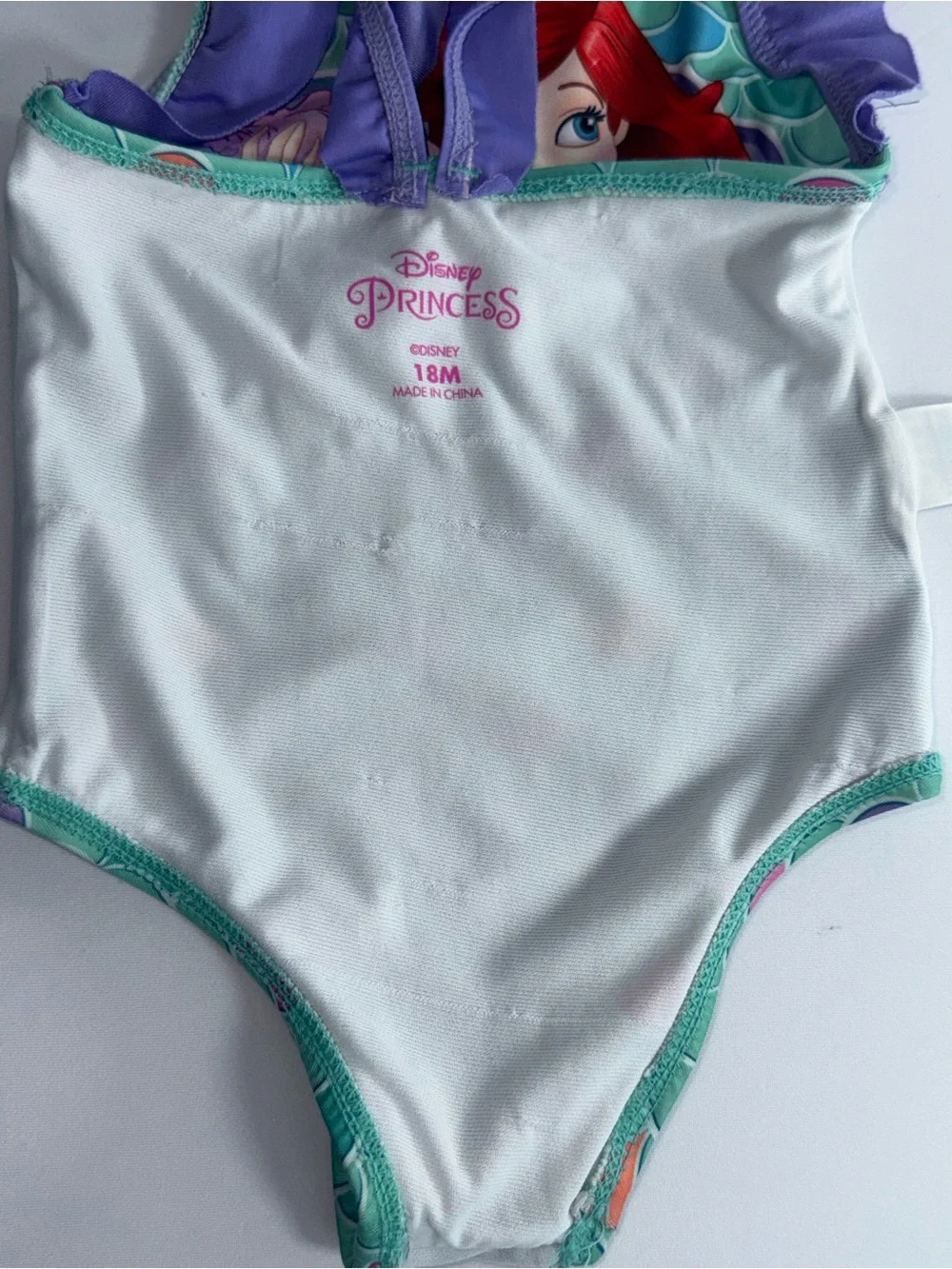 Disney 18M Ariel The Little Mermaid Toddler Girl’s One-Piece Swimsuit